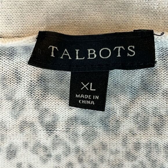 Talbots Top Leopard Animal Print size XL - Picture 2 of 9